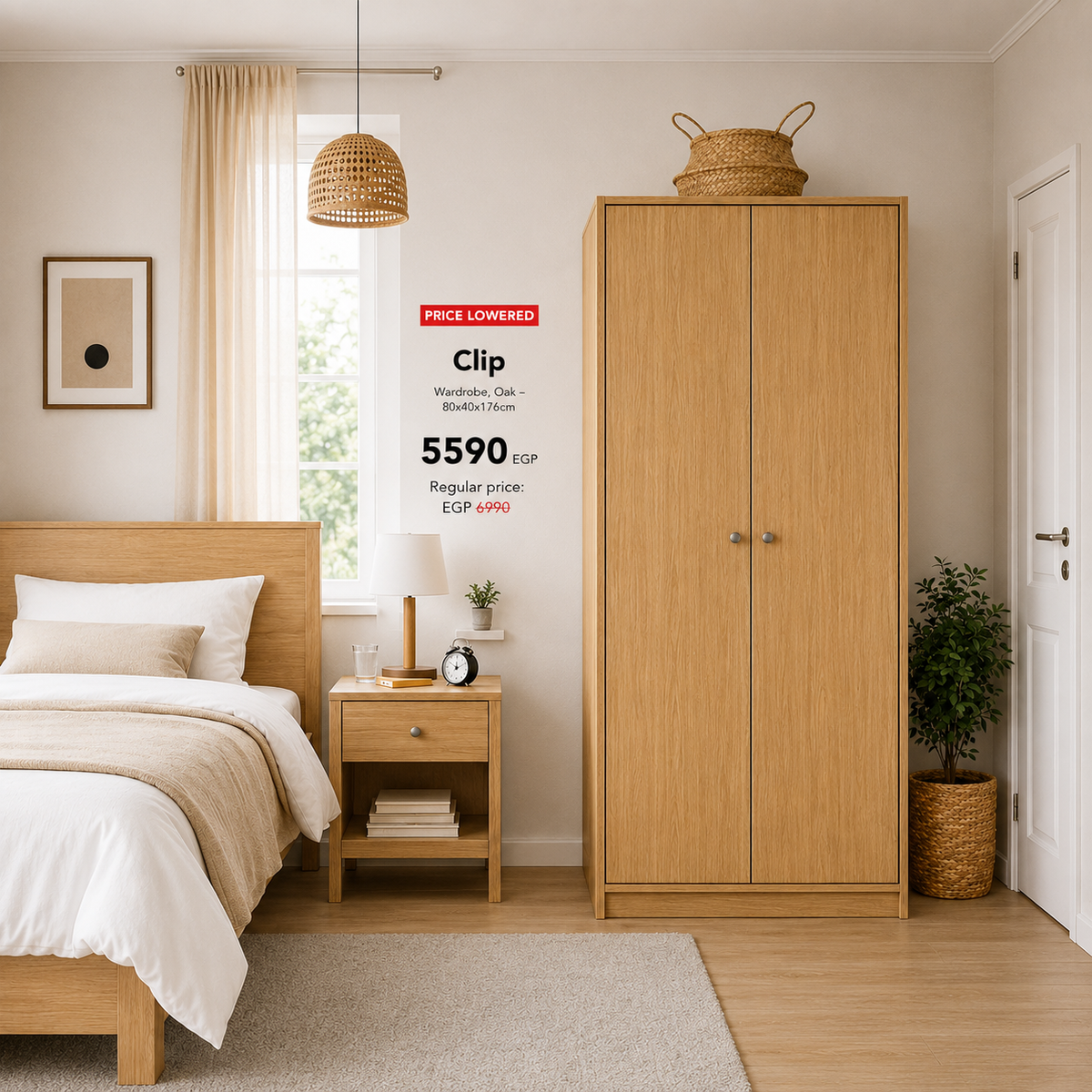 Clip Wardrobe – 80x40x176cm