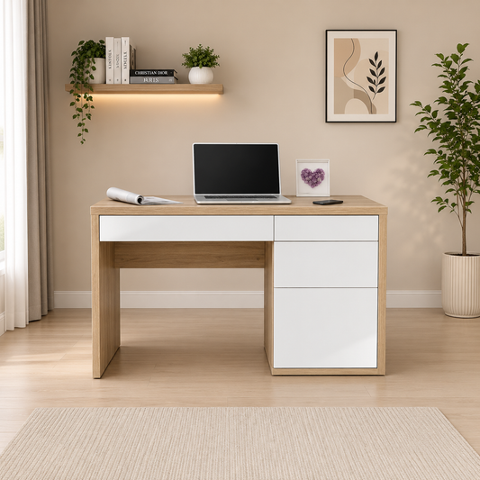 Astrid Multi-Drawer Study Desk, 110x50x78 cm