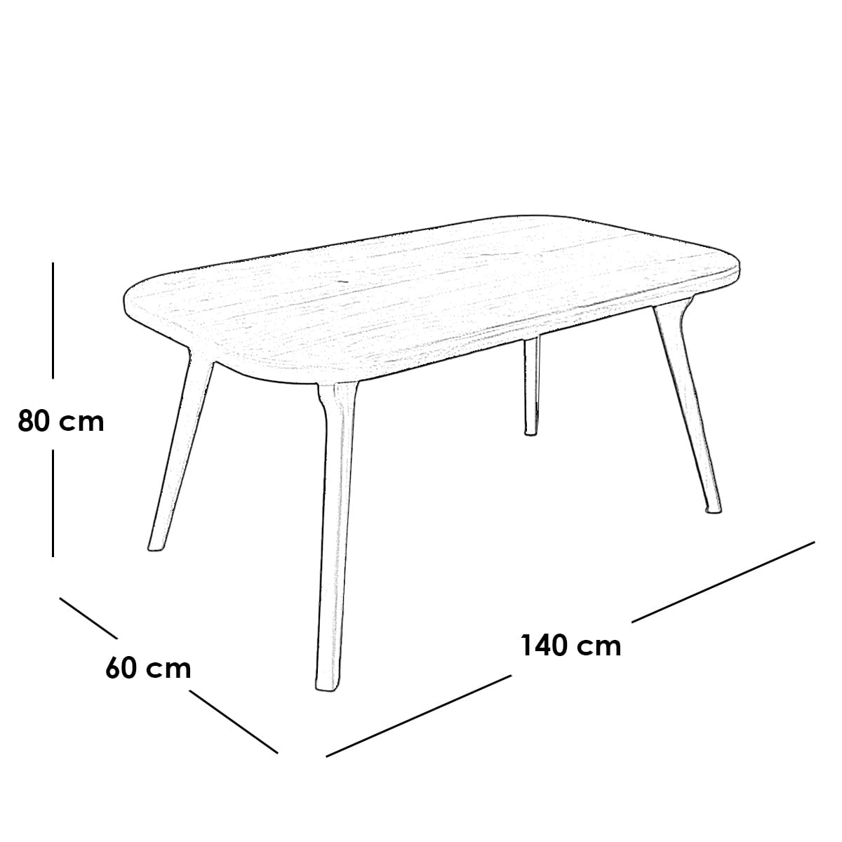 The Hazel 5-Piece Suite, 140x60x80cm