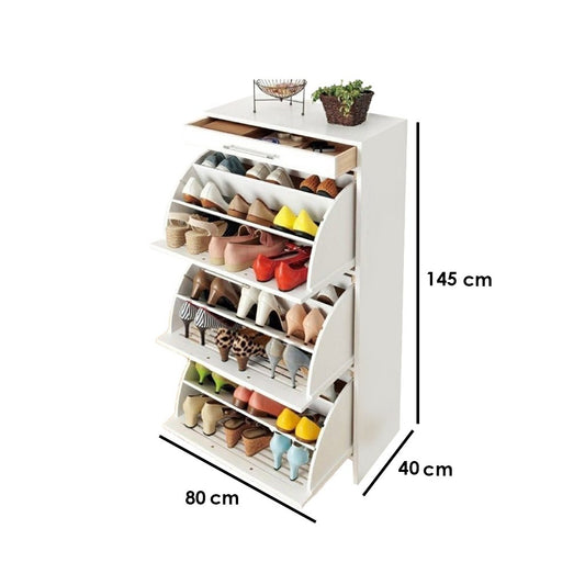 Floria Shoe Rack – 80cm x 40cm x 145cm