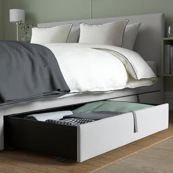 Glad Upholstered bed frame, 2 Storage Drawers