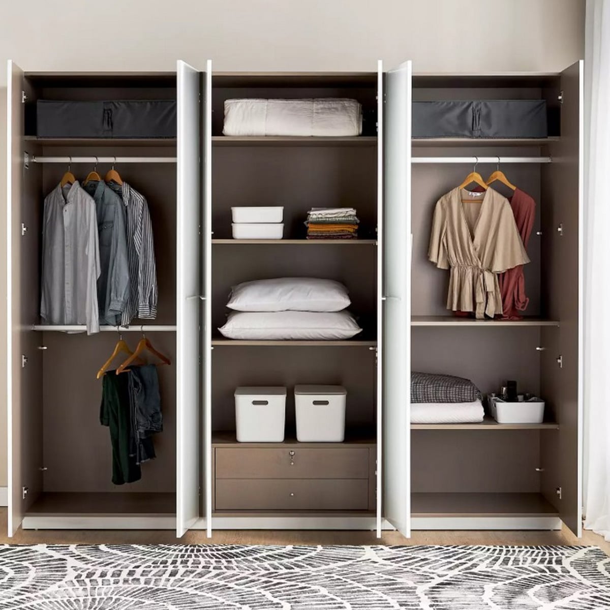 The Alpine Pristine Wardrobe, 240x60x220cm