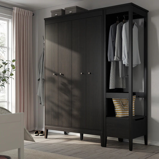 ID9+ Brown Wardrobe – 180cm x 59cm x 211cm