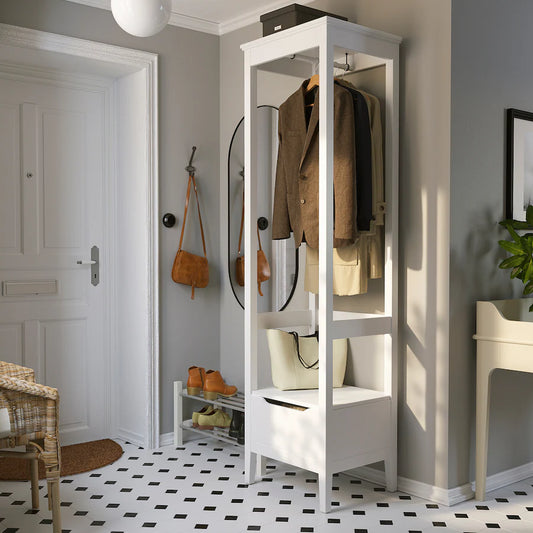 IDo Open White Wardrobe – 49cm x 59cm x 211cm