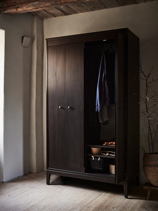 ID9 Brown Wardrobe – 121cm x 59cm x 211cm