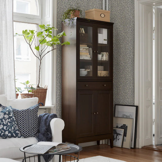 ID5  Brown Display Cabinet 82cm x 39cm x 211cm