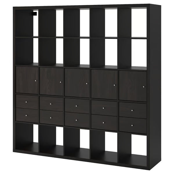Kseries Shelving unit with 4 Cabinet & 8 drawers, 182x39x182cm