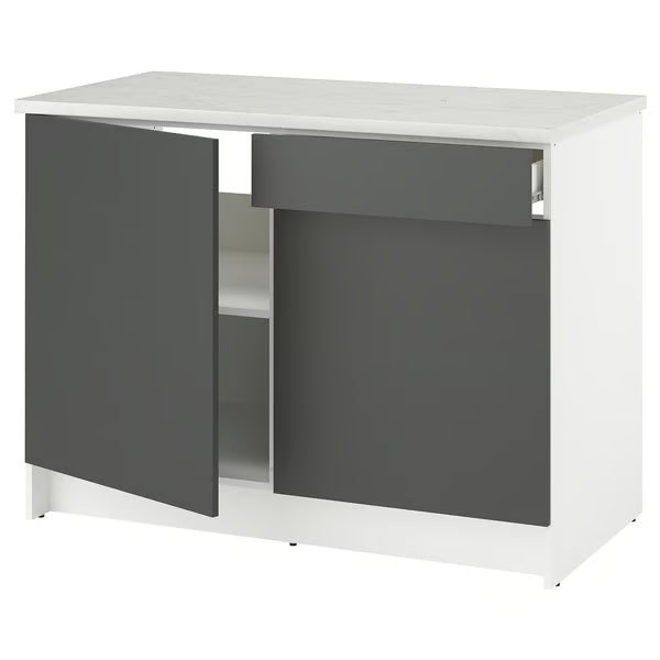 Kitchen Base Cabinet with Two Doors & Drawer, 120x60x90cm.