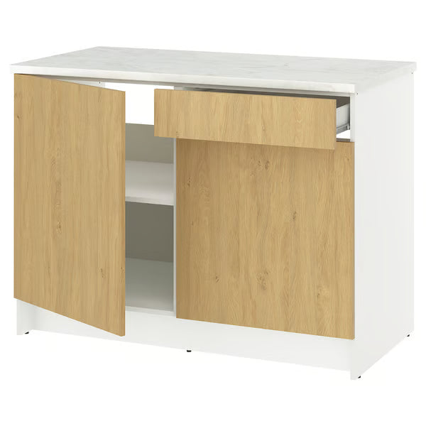 Kitchen Base Cabinet with Two Doors & Drawer, 120x60x90cm.