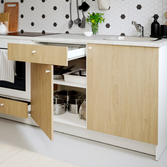Kitchen Base Cabinet – 2 Doors, 2 Drawers + Oven Space 180 x 60 x 90 cm