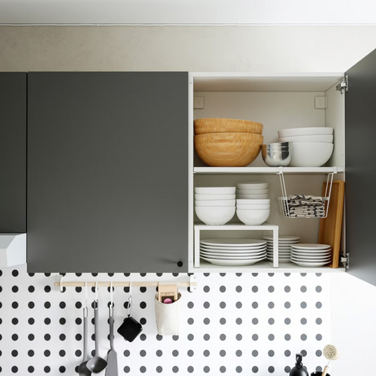 Kitchen Wall Cabinet - Two Doors – Gray 80 x 32 x 75 cm