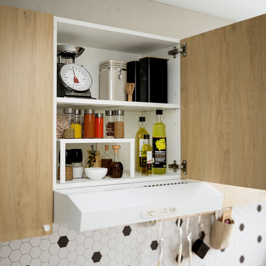 Kitchen Wall Cabinet – Beige 60 x 32 x 60 cm