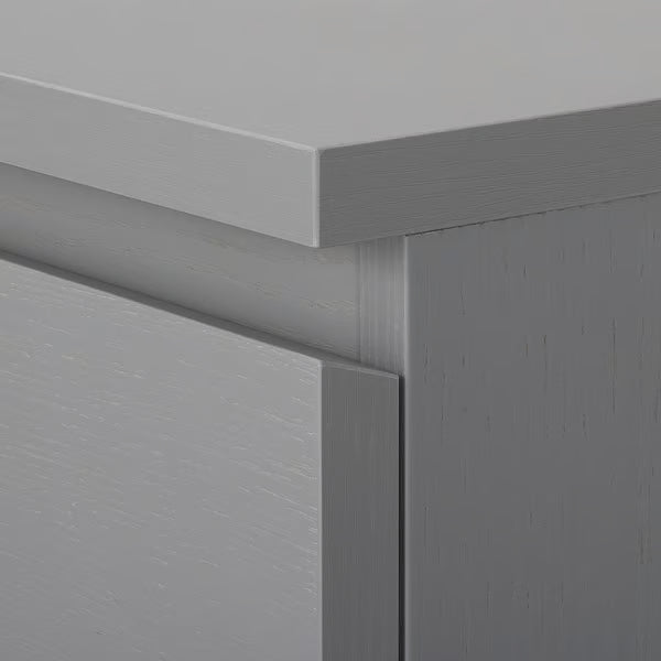 MDF Gray 6-Drawer Dresser- 160x45x78cm.