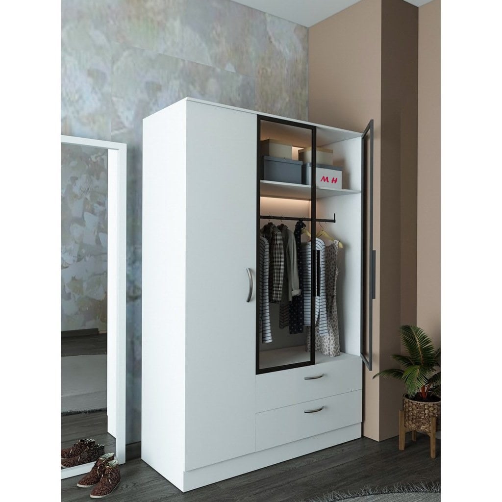 Oasis Glass wardrobe, 120x50x180cm