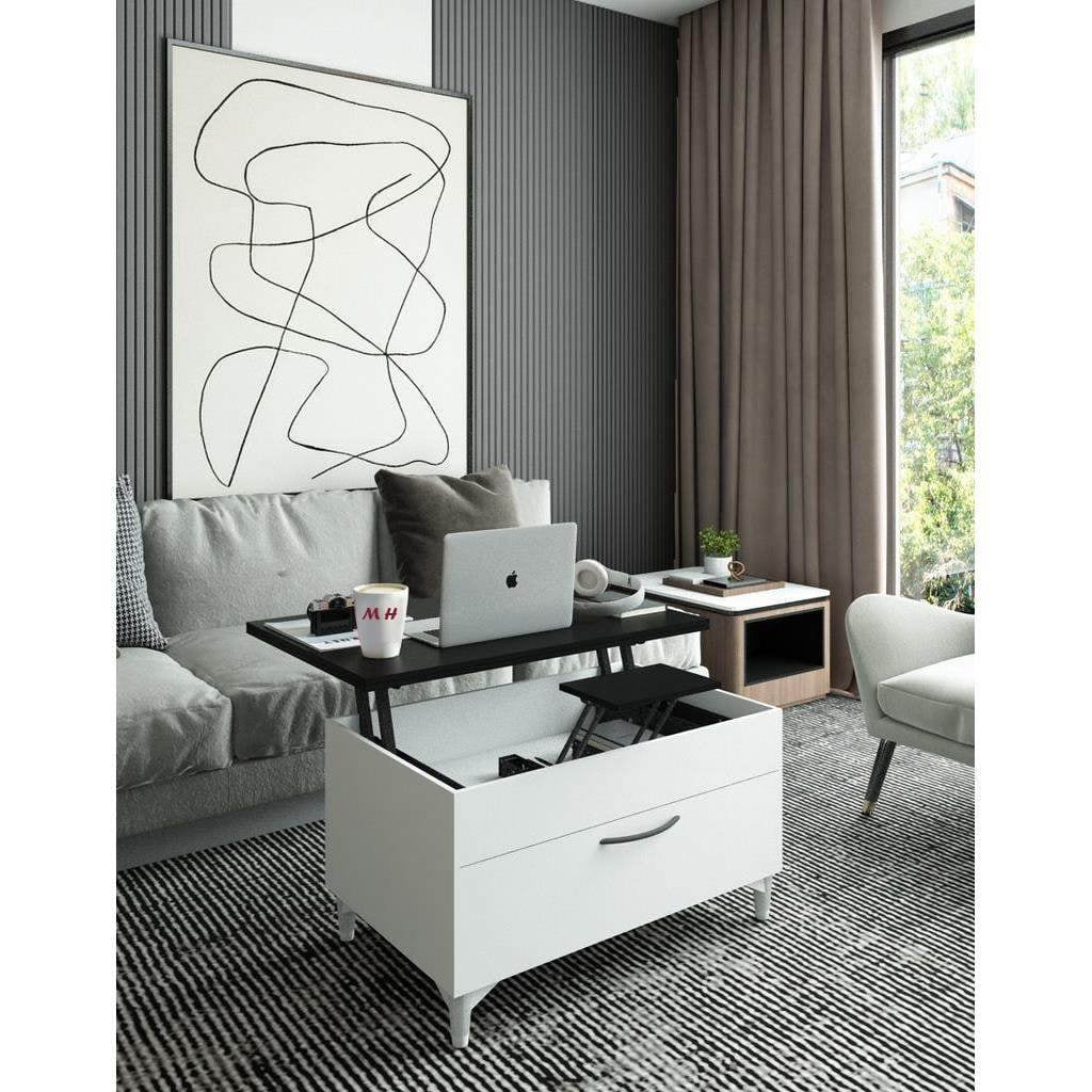 The Alva lift-Top Coffee Table, 80x50x45cm
