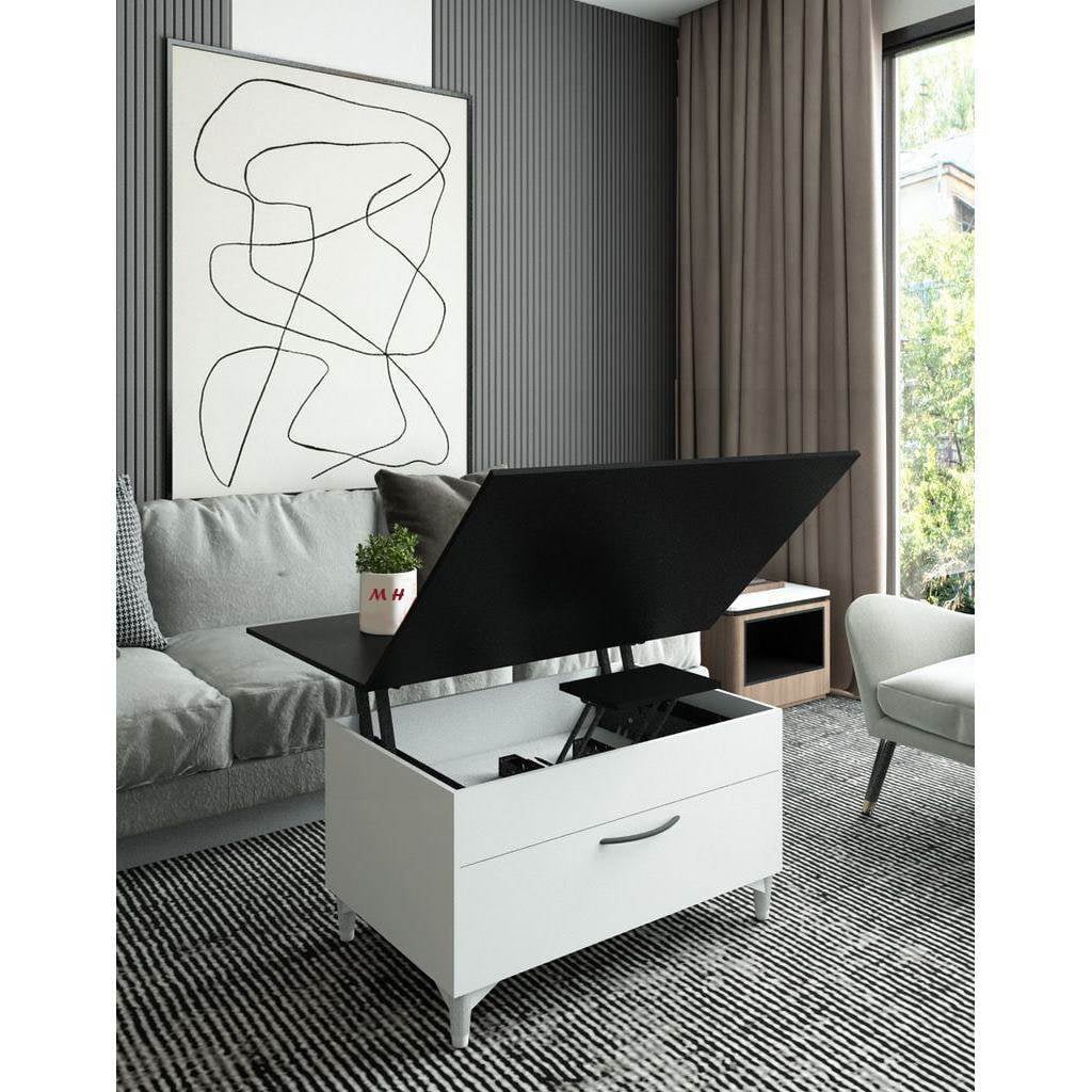 The Alva lift-Top Coffee Table, 80x50x45cm