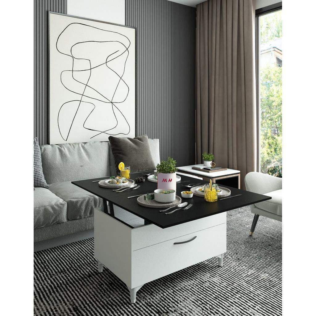 The Alva lift-Top Coffee Table, 80x50x45cm