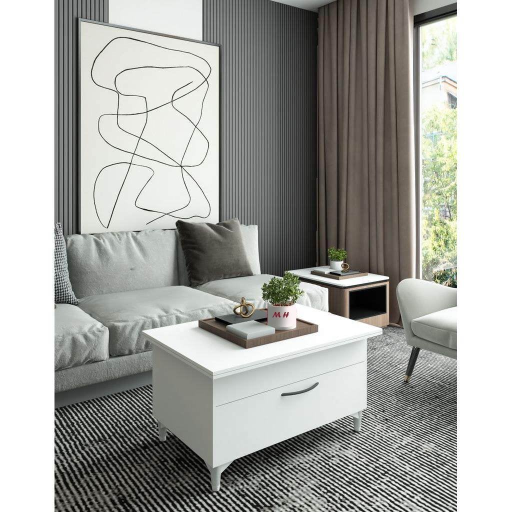 The Alva lift-Top Coffee Table, 80x50x45cm