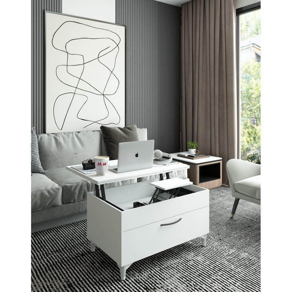 The Alva lift-Top Coffee Table, 80x50x45cm