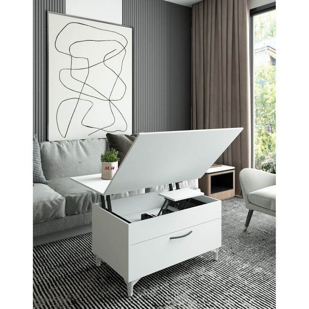 The Alva lift-Top Coffee Table, 80x50x45cm