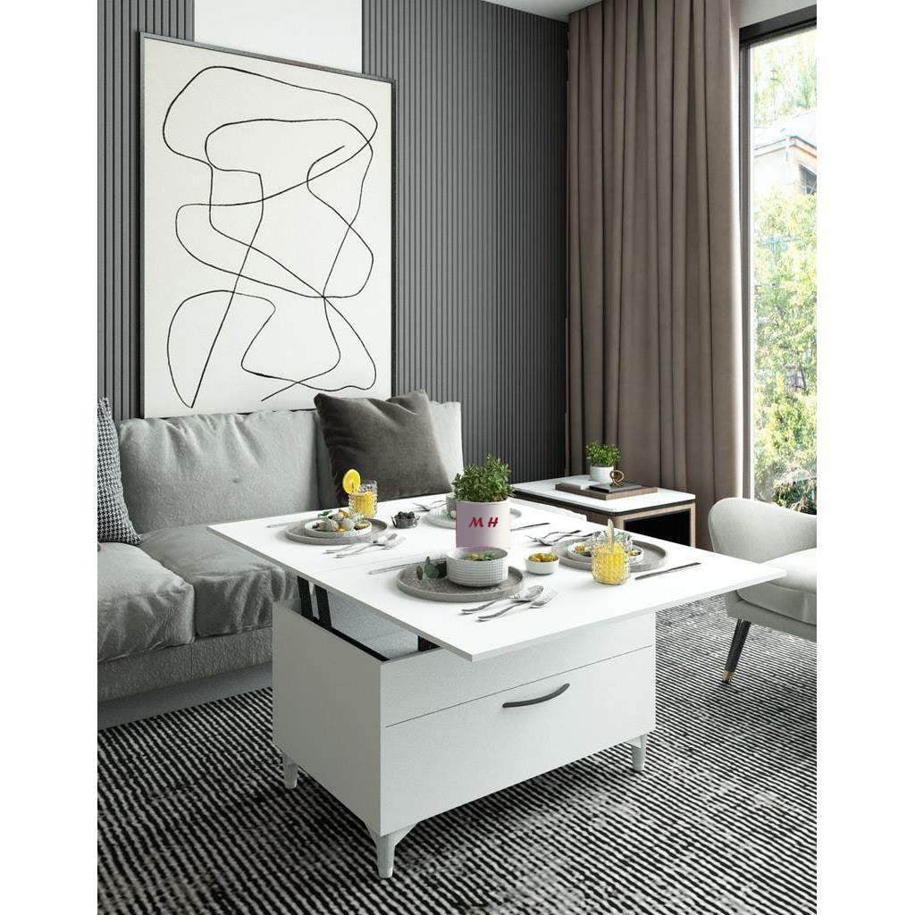 The Alva lift-Top Coffee Table, 80x50x45cm
