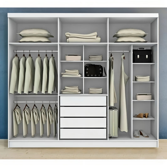 MDF White Dressing - 220cm x50cm x240cm.
