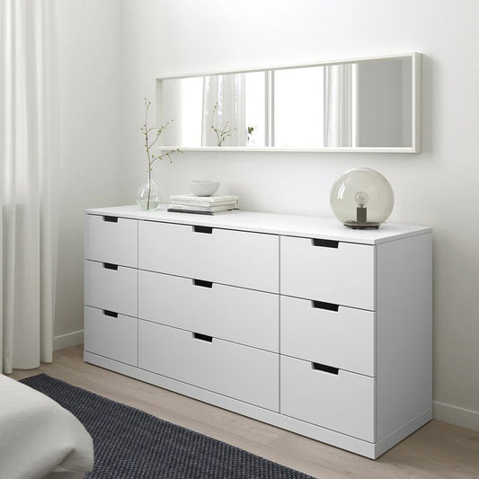 Storva Chest of 9 Drawer - 156×42×76cm