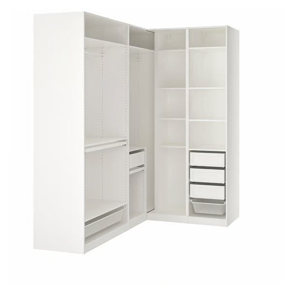 Max L-S-Shape Open wardrobe, 160x120x200/240 cm.