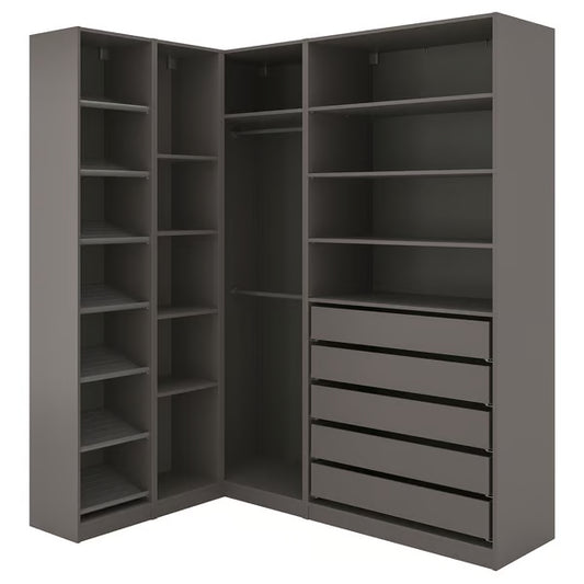 Max Corner Open Wardrobe, 120x40x200/240cm.