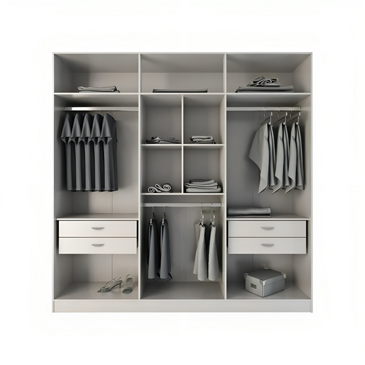 MDF White Dressing  - 200cm x50cm x180cm.