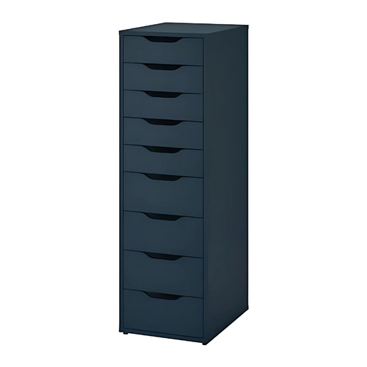 Dark Blue Unit Drawer - 37cm × 40cm × 116cm.